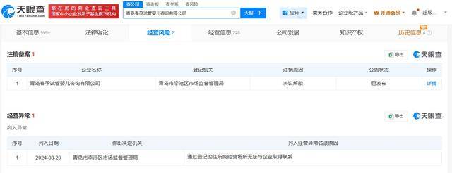 青島涉代孕試管嬰兒公司注銷:注銷公司
